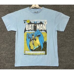 Batman DC Comics Graphic T-Shirt Mens Small Blue Comic Cover